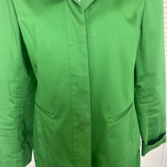 Lafayette 148 2 Piece Outfit Green Jacket and skirt- Sz 8 - Picture 4 of 10